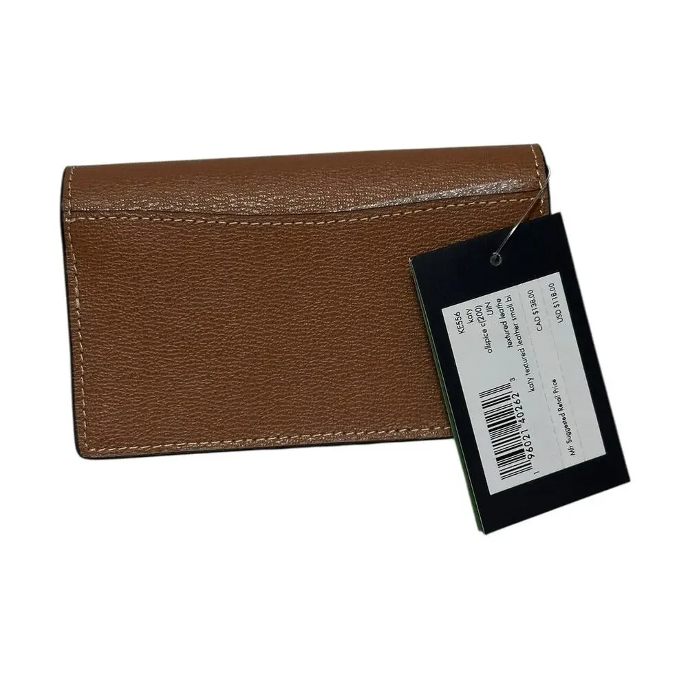 Kate Spade Katy Small Bifold Snap Wallet in Allspice Cake